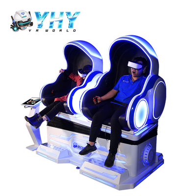 2座席VR卵の椅子の硬貨は3 DOF 9Dのシミュレーターの映画館を作動させた