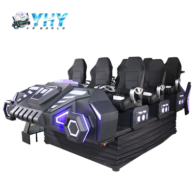9つの座席が付いている遊園地9D映画ゲームVRのジェット コースターの動きのシミュレーター