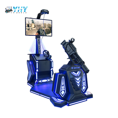 中国メーカー 9D シューティング VR ガトリング 屋内アーケードゲーム機 遊園地でのスタンディングシューティングゲーム