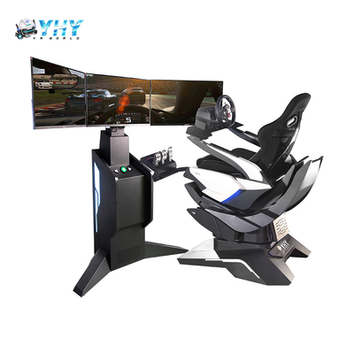 現実的なレーシングカーシミュレーター 3 DOF トリプルスクリーン モーションシミュレーションチェア