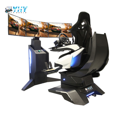 プロフェッショナル調整可能なVRレーシングシミュレーターカーゲーム機、1年間の保証付き