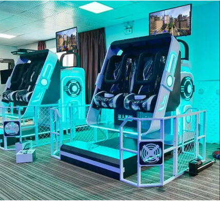 室内 9D VR アーケード映画シミュレーター 360 VR ゲームマシン 2人用 メタルホーム用 VR MR 機器
