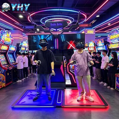 インタラクティブな室内遊び場 VR 銃撃シミュレーター ゲームマシン 販売 アーケード VR バトルマシン Htc Vr メガネ