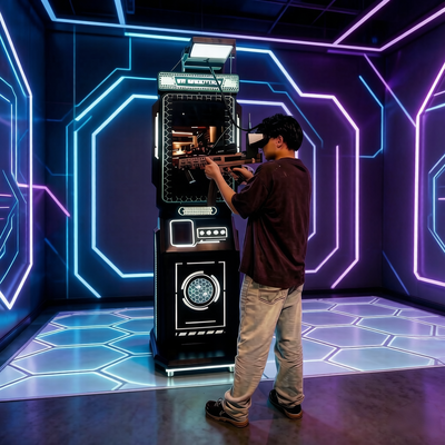 ホットセール 商用 9D VR 射撃シミュレーター マシン インタラクティブな VR 銃撃ゲーム