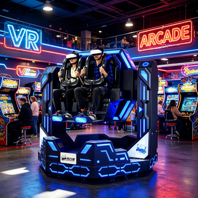 速報 VR アミューズメント ライド 1080度 VR 360 720 1080 フライト&ローラーコースターシミュレーターマシン