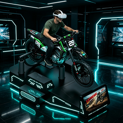 エクストリームオフロード体験 商用シングルプレイヤー VR マウンテンモーターサイクル ゲームマシン