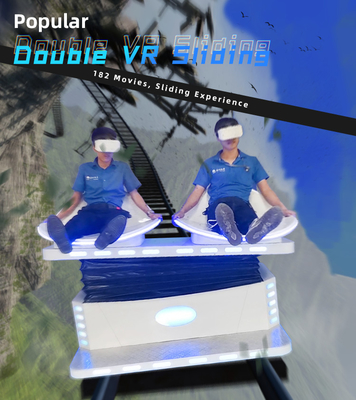 ショッピング モール9D VRの映画館1.5KW二重滑走VRのシミュレーターのゲーム