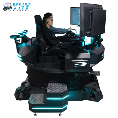 シミュレーターの競争のゲーム センター機械3スクリーン3.0kw 3Dofのcing車の運転