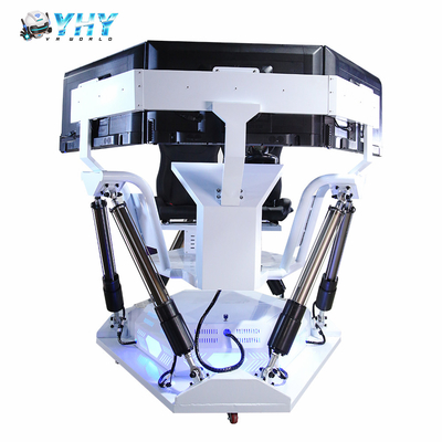 YHY VR 工場 製造 6 DOF プラットフォーム レーシング シミュレーター 3 スクリーン 運転 カー アークード ゲーム マシン 娯楽 2人のための乗り物
