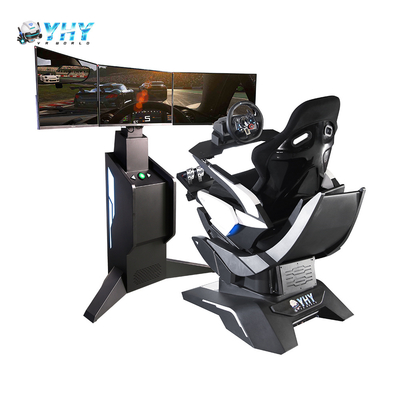 3画面カーレースゲーム機 仮想現実ドライビングシミュレーター