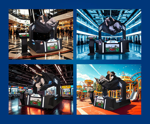 YHY 9D VR720 魅力的なジェットコースターバーチャルリアリティゲーム機シミュレーターエンターテイメント屋内ファン