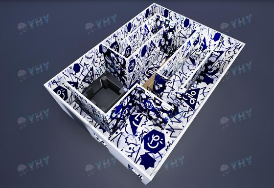 エスケープフリーローミング9DマルチプレイヤーバーチャルリアリティVRシューティングアリーナ屋内9D VRセット（モール用）