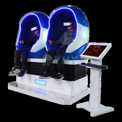 商用 9D VR エッグ シネマ チェア 2 プレイヤー VR シミュレーター 座席 遊園地 & ショッピングモール