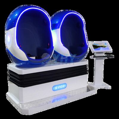 簡単な操作 2席 9d Vr シネマ エッグ型 9d シネマ バーチャルリアリティチェア テーマパーク/遊園地向け