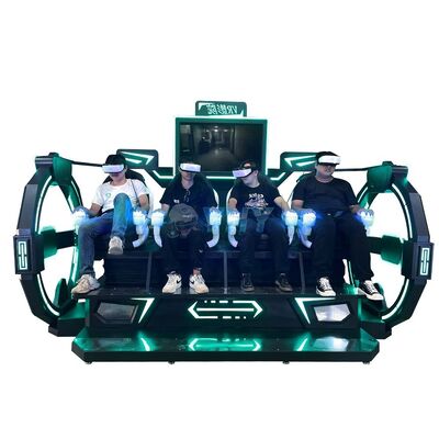 4人プレイ9D VRシミュレーター マルチプレイヤーバーチャルリアリティシネマ インタラクティブゲーム