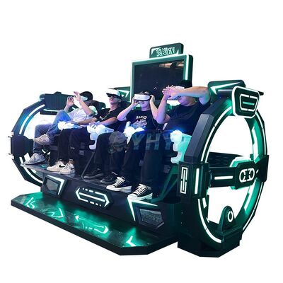ホットVR 4人乗りシネマシャトルシミュレーター VRパークプランニング ワンストップソリューション VRゲームセットメーカー