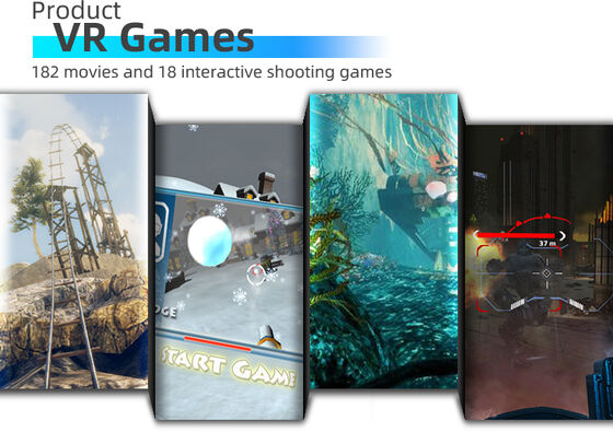 6人座5D/7D/9D VR映画劇場シミュレーター メタルアーケード VRゲームマシン