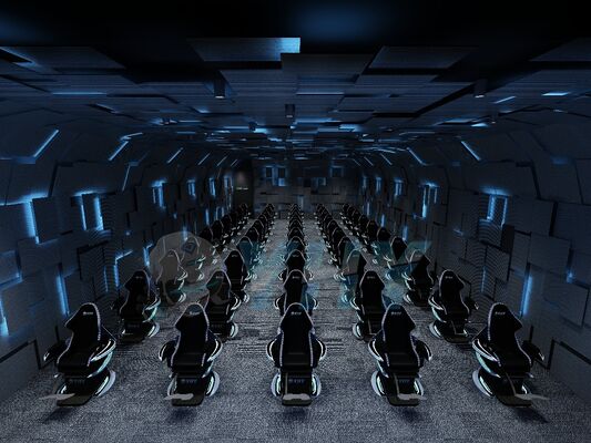 オーダーメイド 9D フライング VR シアター システム 仮想現実 究極のクロスリング VR ダイナミックシアター アドベンチャーパーク