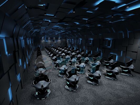 オーダーメイド 9D フライング VR シアター システム 仮想現実 究極のクロスリング VR ダイナミックシアター アドベンチャーパーク