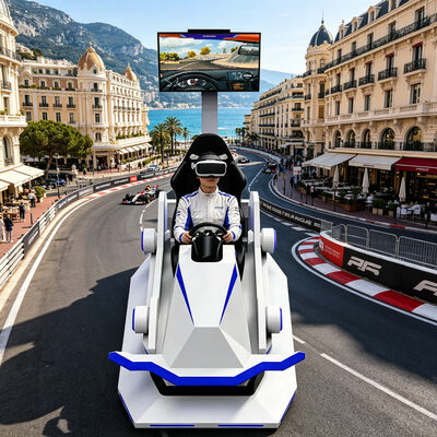 9D 仮想現実 レーシングカー 室内・屋外 娯楽機器 ファイバーグラス パーソナライゼーション VR 運転 ゲーミングマシン 車