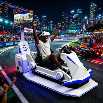 リアルフィール9DバーチャルリアリティVRレーシングアウトドアカースポーツシミュレーターモールゲームセンター