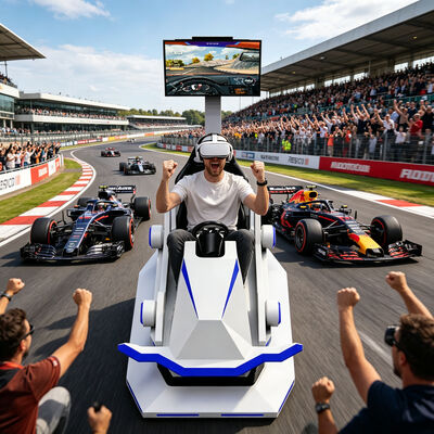 リアルフィール9DバーチャルリアリティVRレーシングアウトドアカースポーツシミュレーターモールゲームセンター