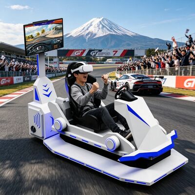 VR レーシング シミュレーター 3DOF プラットフォーム レーシングカー ドライビング シミュレーター スピード レーシング ゲーム アーケード マシン VR ゲーム機