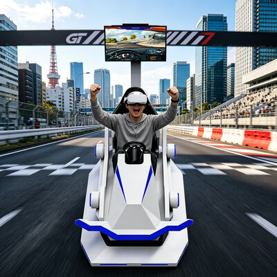 VR レーシング シミュレーター 3DOF プラットフォーム レーシングカー ドライビング シミュレーター スピード レーシング ゲーム アーケード マシン VR ゲーム機