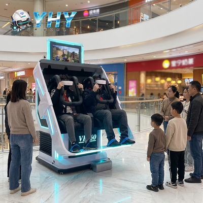 室内 9D VR アーケード映画シミュレーター 360 VR ゲームマシン 2人用 メタルホーム用 VR MR 機器