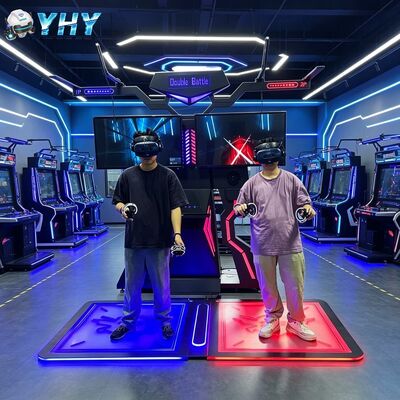 2人のプレイヤー VRウォーカー アーケードトレッドミール マシン VRウォーキングシミュレーター バーチャルリアリティ ウォーキングプラットフォーム 屋内・屋外家庭用