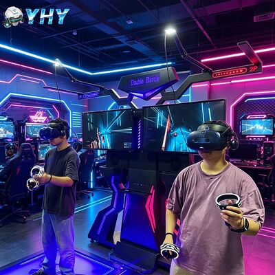 2人のプレイヤー VRウォーカー アーケードトレッドミール マシン VRウォーキングシミュレーター バーチャルリアリティ ウォーキングプラットフォーム 屋内・屋外家庭用