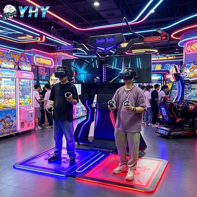 2人のプレイヤー FPS VR カット・ウォーカー アーケード・トレードミル 9D VRシミュレーター ウォーキング・プラットフォーム