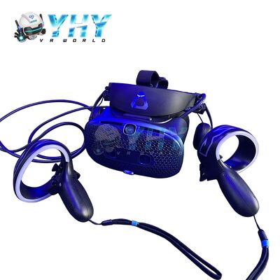 商用インタラクティブなVR バトルステーション 青い照明 浸透的な障害物レース競争 VR アーケードマシン VR体験