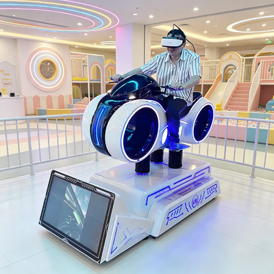 子供向け屋内プレイグラウンド 360バーチャルリアリティ機器 コイン式バイクゲーム 9D VRレーシングカー 9D VRモーターシミュレーター