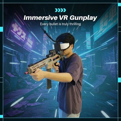 屋内VRシューティング機器 アーケードゲームルーム 9D VR キッズガンシューティングゲームシミュレーター