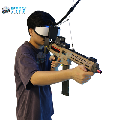 新デザイン 9D VR 銃撃シミュレーションゲーム マシン 1 プレイヤー オンライン 銃 CE 証明書 室内 VR テクノロジー