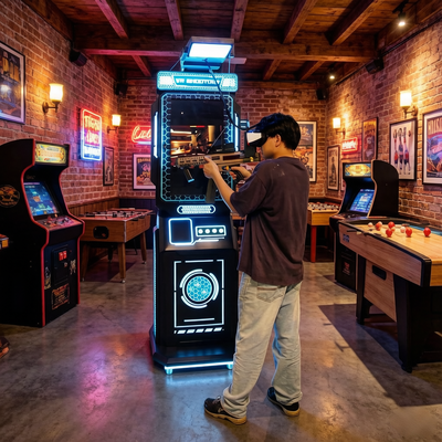 商用独立VRショットアーケードマシンサポート コイン操作バーチャルリアリティ銃シミュレーター