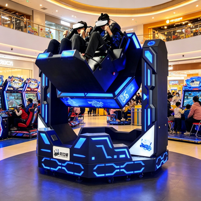 商業用VRテーマパーク向けインタラクティブ2人用1080 VR 360モーションライドシミュレーター