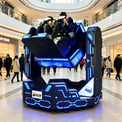 業務用エンターテイメント向けヘビーデューティー安全 2人乗り 1080度 VRフライト＆ローラーコースターシミュレーター