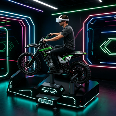 高精度リアルタイム・ムーブメント・フィードバック VR オフロード・モーターサイクル・ムーブメント・プラットフォーム