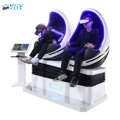 屋内ゲーム360度のシミュレーター9d Vrの卵の椅子の映画館3 Dofの二重座席