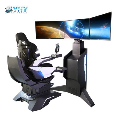 1100W VR フライトシミュレーター 3軸 ダイナミック プラットフォーム 360 ジョイスティックスティック付き回転椅子 ゲーム