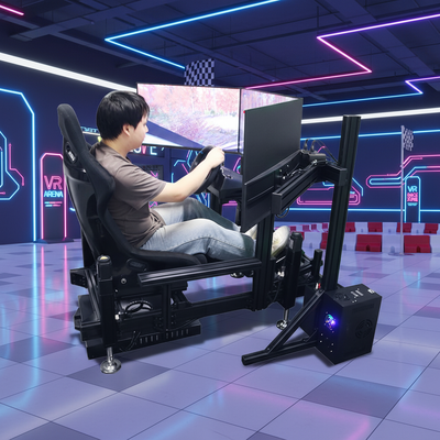 新しいデザイン 3 DOF 3 スクリーンレーシングカー同期ゲームモーションフィードバックレーシングシミュレーターモーション