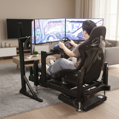 4 DOF モーションレーシングシミュレーター フルアクションシミュレーション ダイブバンプ ダイナミックシステム VRゲームレースゲーム機器