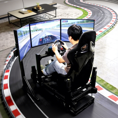 3 スクリーンレースシミュレータ コックピット モーション 運転 シム リグ ゲーム シート PC & コンソール