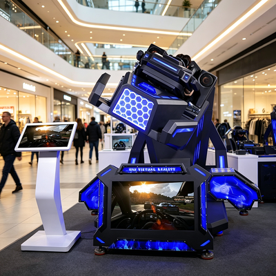 モール向けライブビデオスクリーンのインタラクティブな360度VRレーシングシミュレーターマシン