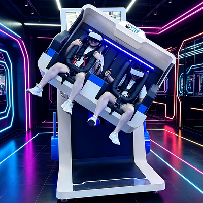 ダブル収益 2 プレイヤー 360 度回転 VR ローラーコースター アーケードシミュレーター