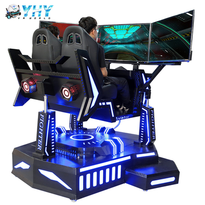 シミュレーターを競争させる屋内2プレーヤー3DOF 3スクリーンVR