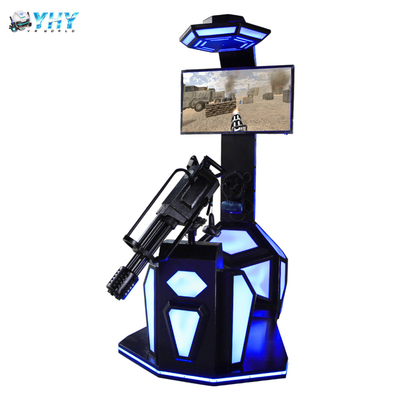 水公園9D VRのシミュレーターのGatlinのゾンビの射撃のヘッドホーンの立つ動きのプラットホーム